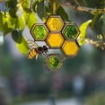 thumbnail image 4 of Honeycomb Bee Sun Catcher 2D Acrylic Window Hanging Ornament for Home,Garden Nursery Cute Bee Decor, Spring Summer Wall Art - Handmade Gift for Women, Mom, Grandma, Birthday Housewarming, 4 of 5