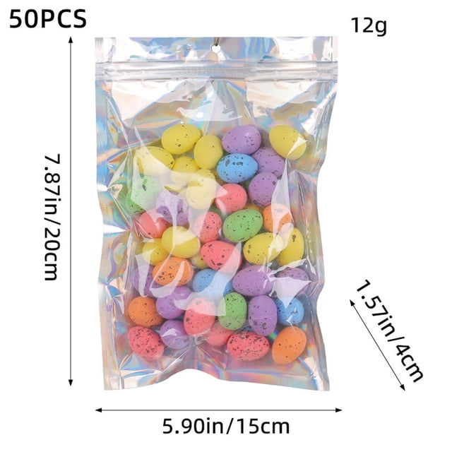 Easter Mini Speckled Foam Eggs, 50-Piece Small Colorful Easter Decorations for Home, Party Table Scatter, and Spring Celebrations