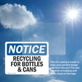 thumbnail image 6 of (2 Pack) Recycling For Bottles & Cans OSHA Notice Sign 24 Inch X 18 Inch Vinyl Label Decal Sticker Weather Resistant, UV Protected for Workplace, Business, and Construction Site, Made, 6 of 7