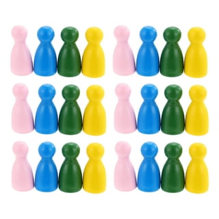 40pcs Human Shape Chess Pieces Board Game Pawns Plastic Game Pieces  Accessory