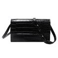 thumbnail image 2 of Bolsa de compras exquisito de moda para mujer bandolera de cuero Ehuebsd PU de cocodrilo Vintage bolso de hombro con cadena informal, 2 of 7