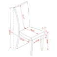 thumbnail image 5 of Chintaly Teresa Rectangular High Back  Dining Chair, 5 of 5