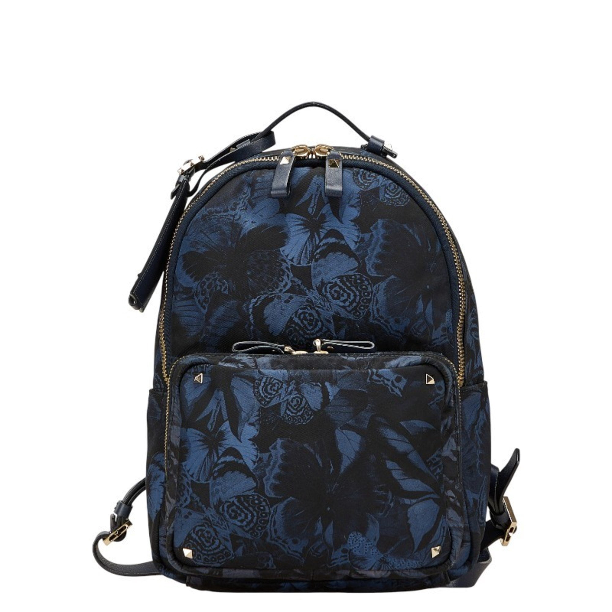 Burberry 3958527 Backpack Bag Backpack Beige Black Burberry Burberry Backpack Mega Check Canvas Leather Black  main image 3