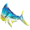 thumbnail image 2 of Metallic Fish Wall Decor,Stainless Steel Marine Fish Wall Decoration for Garden Balcony Patio Backyard, Outdoor Swimming Pool, 2 of 8