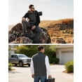 thumbnail image 6 of Zehisen Men's Lightweight Golf Vest Waterproof Softshell Outerwear Zip Up windproof vest Gray 2XL, 6 of 9