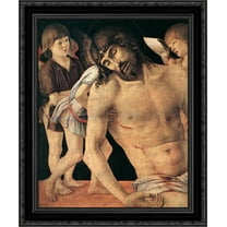 Piet? [detail] 20x22 Black Ornate Wood Framed Canvas Art by Bellini, Giovanni