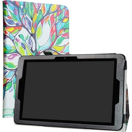 ZTE ZPad 10 Inch Tablet Case, PU Leather Slim Folding Stand Cover