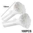 thumbnail image 2 of Gocableties Bridas para cables pequeñas, color blanco, 150 mm x 3,6 mm, paquete de 100, bridas con cremallera de nailon premium de 6" transparentes/naturales, envolturas de plástico para bridas,, 2 of 5
