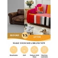 thumbnail image 5 of Pink Orange Couch Cover for Dogs, Geometric Modern Abstract Oil Painting Washable Sofa Covers Slipcover for Pets Dogs Futon Cover, Couch Recliner Covers, Oversized Chair Slipcover 71"x91", 5 of 9