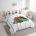 thumbnail image 2 of Manfei Jungle Adventure 7-Piece Twin Bedding,Rustic Vintage Cottage Bedding Comforter Set,White Green, 2 of 6