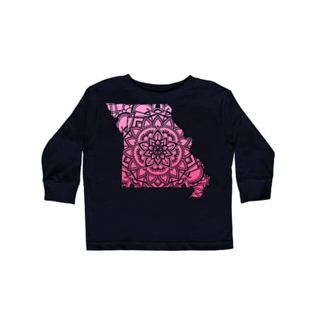 

Inktastic Missouri Silhouette Mandala Gift Toddler Boy or Toddler Girl Long Sleeve T-Shirt