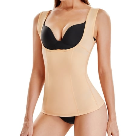 

Junlan Waist Cincher for Women Postpartum Recovery Vest Tummy Control Shapewear Compression Top Invisible Body Shaper(Beige 2XL)