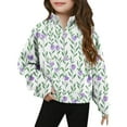 thumbnail image 2 of Bnwani Long Sleeve Toddler Shirt Hoodless Fleece Printed Tops 4-5t, 2 of 5
