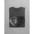 thumbnail image 3 of Staring Lions T-Shirt Men -Smartprints Designs, Male 4X-Large, 3 of 4