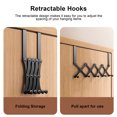 thumbnail image 7 of Lilixerw Hooks Hanger Over The Door,Collapsible Retractable Over The Door Organizer Rack Space Saving Hanging Storage Hanger for Clothes,Coats,Towels for Bedroom Bathroom, 7 of 7