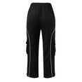 thumbnail image 6 of Sngxgn Women Pants Leggings Women's Casual Long Lounge Pants Drawstring(Black,L), 6 of 6