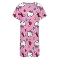 thumbnail image 4 of Hello Kitty Nightgowns for Women Short Sleeve Night Gown Soft Sleep Shirts Women's Sleepwear Print Sleep Dress, 4 of 7
