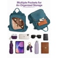 thumbnail image 5 of Gustave Backpack Purse for Women Anti-Theft Travel Convertible Backpack Shoulder Bag Nylon Waterproof Casual Daypack Satchel Handbag "Blue", 5 of 9