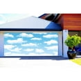 thumbnail image 4 of Blue Sky White Clouds Garage Door Cover Backdrop Sky Clouds Photography Adventure Kids Birthday Party Banner Newborn Baby Shower Travel Outdoor Party Garage Door Decoration Background 16X7FT, 4 of 4