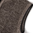 thumbnail image 5 of FRSASU Mens Full Zip Sweater Fleece Vest, Sherpa Lined Stand Collar Warm Vests with Pocket Coffee, 5 of 9