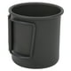 thumbnail image 2 of Taza para acampar al aire libre con mango plegable, taza de café de aleación de aluminio, color negro, 2 of 10