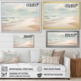 thumbnail image 4 of Designart "Simplicity Beach Landscape VI" Nautical & Beach Floater Framed Wall Decor, 4 of 7