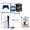 Cobalt Blue, variant on Sony Playstation 5 Slim Disc with Extra Chroma Pearl Controller, FPS Grip Kit and MightySkins Decal Voucher Plus 2 Year CPS Extended Warranty