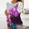 thumbnail image 2 of Shorts pour Femmes T-Shirt Décontracté à Carreaux à Col Rond à Manches Courtes Haut Ample,Tops pour Femmes,Hauts à Manches 3/4 pour Femmes,Hauts Décontractés pour Femmes, 2 of 5