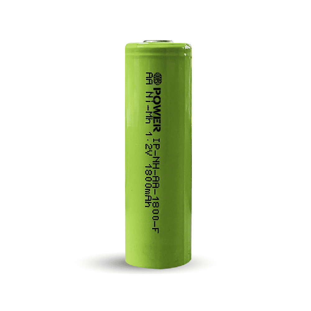 IP POWER NiMh Nickel Metal Hydride AA 1.2V 1800mAh Rechargeable Flat Top Battery (No Tabs) - 50 Pack