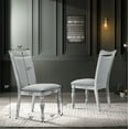 thumbnail image 5 of Roundhill Furniture Salines 31'' Height 5-Piece Dining Set, Rustic White and Oak, 5 of 10