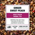 thumbnail image 3 of Tiesta Tea - Ginger Sweet Peach, Relaxer Loose Leaf Ginger Tea, Caffeine Free, GMO-Free, Make Hot or Iced Tea & Brews Up to 50 cups - 6 Oz Refillable Tin, 3 of 9