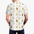 thumbnail image 5 of Xecao Beer for Mens' Casual Short Sleeve Button-Down Polo Shirts for a Classic Golf Look, 5 of 9