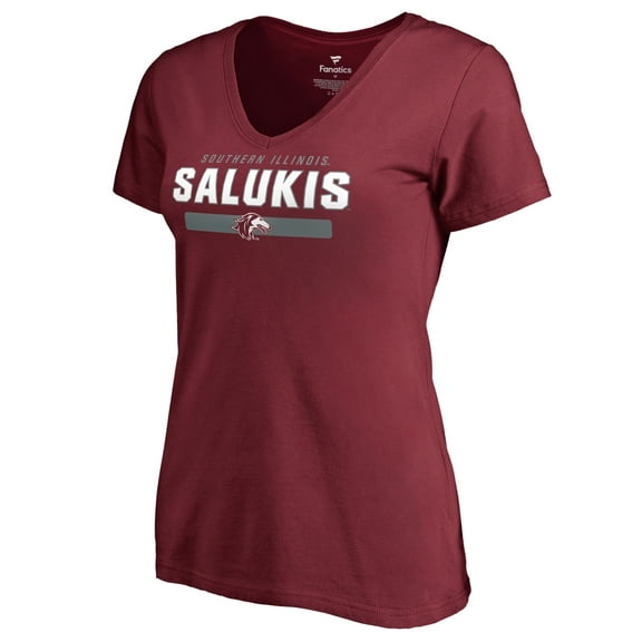 Women's Maroon Southern Illinois Salukis Team Strong T-Shirt