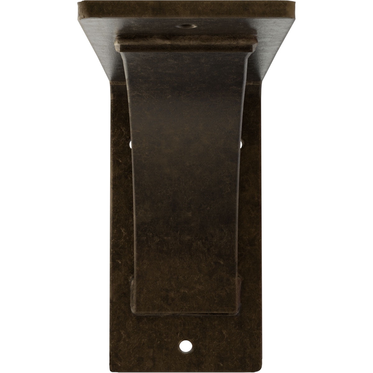 3W x 22D x 22H Powder Coated Black Ekena Millwork BKTM03X22X22MOPBL Steel Bracket