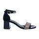 thumbnail image 2 of Zapatillas Abiertas Mujer Casual Formal Piedras Tacón Ancho negro 25 Love Clasben 024D2J, 2 of 7