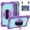 Purple + Mint Green, variant on Drop-proof tablet case for Samsung Tab A9+(2023) X210/X216/X218 , 360° rotatable stand, thickened corners, precise cutouts, with shoulder strap and hand strap