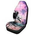 thumbnail image 5 of Uourmeti Seat Covers for Cars Durable Front Car Seat Cover Polyester Long Lasting, Suitable for Automobile Sedan, Palm Tree Silhouette, 5 of 6