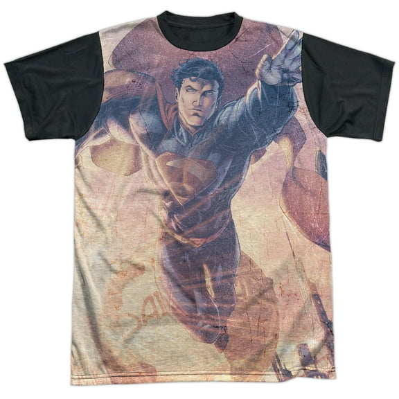 Superman Soar Above Unisex Adult Halloween Costume Sublimated T Shirt