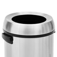 thumbnail image 6 of Large 65L/17 Gallon Stainless Steel Swing Top Kitchen Trash Can – Commercial-Grade, Heavy Duty, Fingerprint-Proof Recycling Bin for Home, Office, Restaurant, Indoor or Outdoor Use, 6 of 93