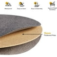 thumbnail image 4 of HOMPUS Round Coffee Table, 23.6'' Nesting Table, Nesting Coffee Tables Set of 2, Decorative Coffee Tables Sets for Living Room, Bedroom, Cafe (Diagonal Stone Color), 4 of 16