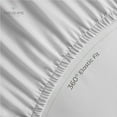 thumbnail image 5 of FABDREAMS Organic Linen Queen Sheet Set | Linen Sheets | Linen Sheets Queen | Cooling Sheet Set | 1 Fitted Sheet Queen Size, 1 Flat Sheet, 2 Pillowcase | Organic Sheets Queen | White, 5 of 7