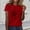 Red, variant on JFGHDG Short Sleeve Shirts for Women Tshirts Shirts for Women Tunic Tops Women's T Shirts Work Tops for Women Womens Short Sleeve Tops Womens T Shirts Black L