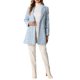 thumbnail image 2 of CHAQUETA BLAZER DE TWEED DE DOBLE BOTÓN CON SOLAPA NOTCHED ELEGANTE DE INSPIRE CHIC M AZUL, 2 of 6