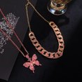 thumbnail image 2 of LYMAYTER Retro Pendant Necklace Jewelry Accessory - Exaggerated Twisted Chain Double - layer Sweater Necklace, 2 of 6