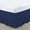 Navy Blue, variant on AIGIA Elastic Wrap Around Bed Skirt Dust Ruffle Smooth Soft Bed Frame Cover 15-inch Drop Easy To Put On