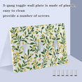 thumbnail image 3 of Yayeee Toggle Light Switch Wall Plate 3-Gang 6.37"x4.48" Decorative Outlet Cover, Olive Leaf, 3 of 7