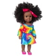 thumbnail image 2 of Baby Toy HUOGUO, pelo rizado africano negro, 35 cm, de vinilo, 2 of 5