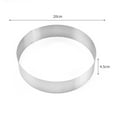 thumbnail image 4 of Huayishang Cake Pop Mold Stainless Steel Round Mousse Ring Diy Cake Mold Set Baking Tools Biscuit Mold 3-Piece Set, Kitchen Essentials Clearance Sale Silver, 4 of 9