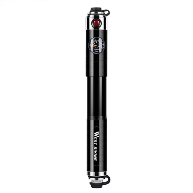 Tmvgtek West Biking Bomba De Bicicleta Portátil Mini Inflador De Neumáticos Con Manómetro Tmvgtek paseo en bicicleta