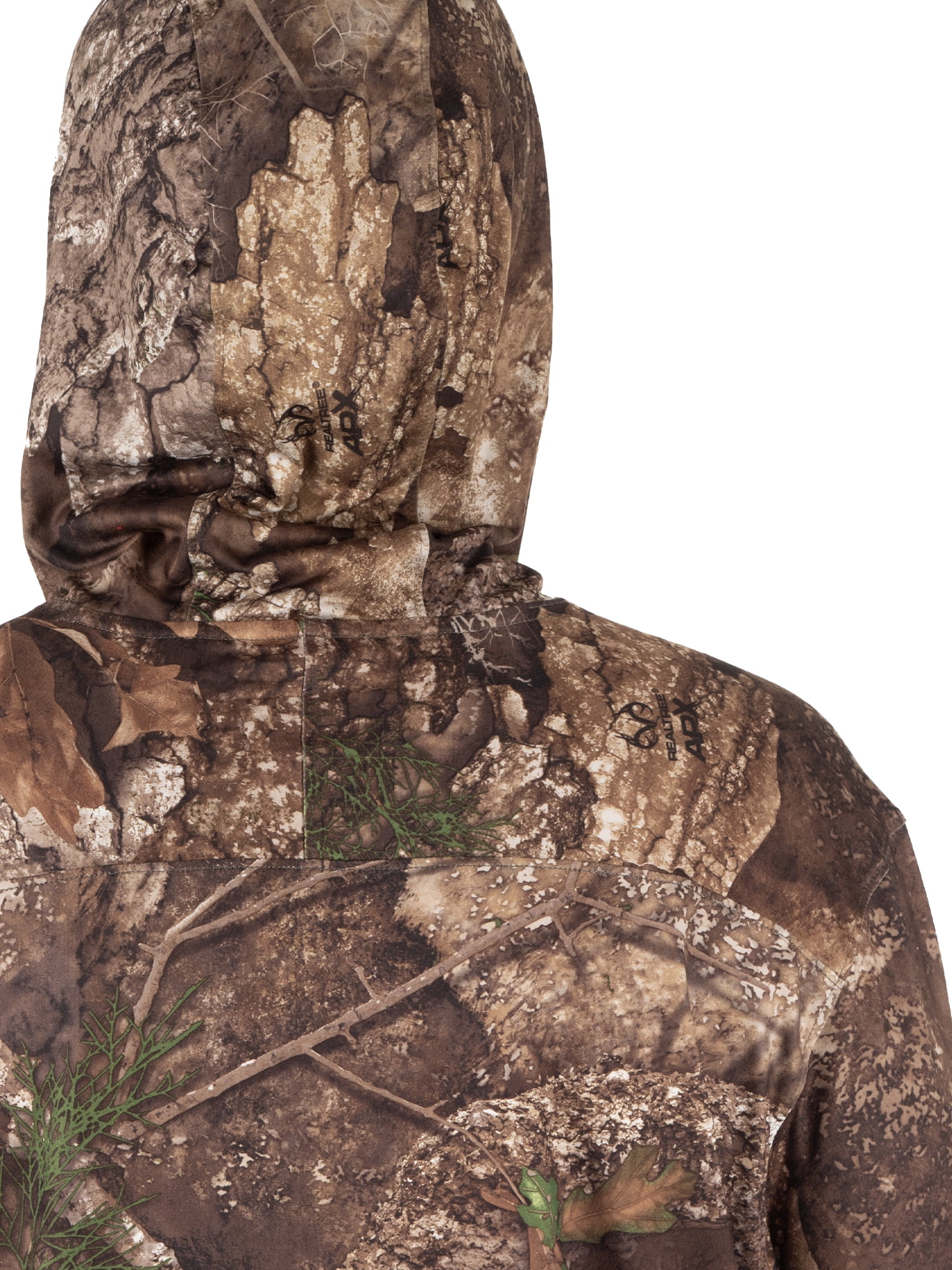 Realtree Men's Long Sleeve Performance Fishing Hoodie, L